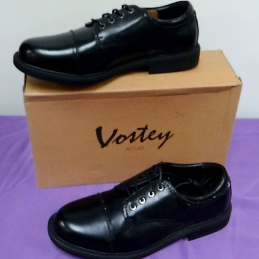 Vostey 9.5 black dress shoe new